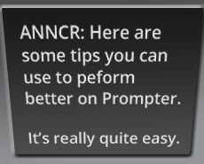 Tips for TelePrompter