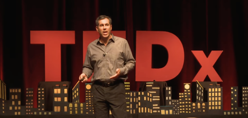 Screenshot from Bill Haley's TEDx Talk on Personalized Video
